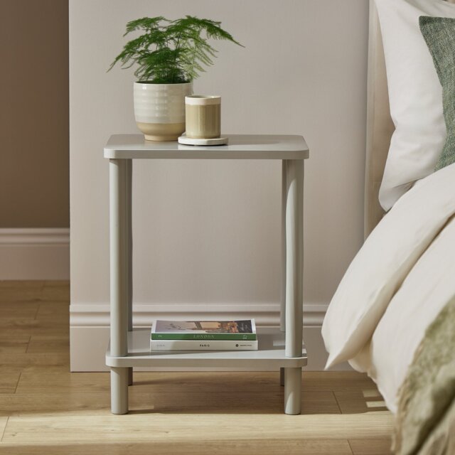 Argos Home Andrea Set of Bedside Table - Grey - image 1