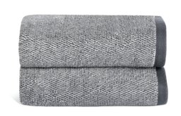 Habitat Marl 2 Pack Hand Towel - Black