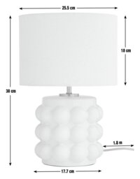 Habitat Bobble Table Lamp - Cream - thumbnail 2