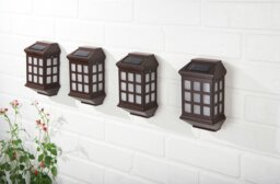 Powertek Solar Deluxe Fence Lights - Pack of 4 - thumbnail 2