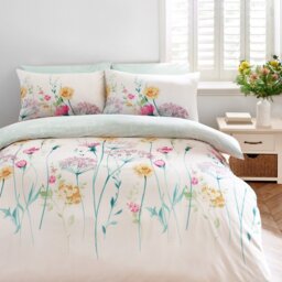 Catherine Lansfield Meadowsweet Floral Bedding Set - Double - thumbnail 1