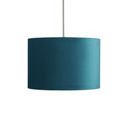 Habitat Blue Velvet Easy Fit Lampshade - 30cm - thumbnail 2