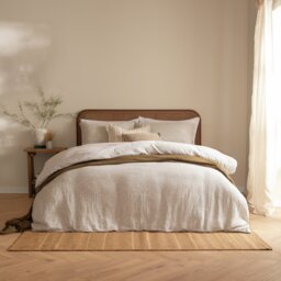 Yard Perrie Leaf Natural Bedding Set - Double - thumbnail 1