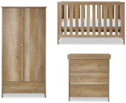 Obaby Nika Nursery 3 Piece Furniture Set - Oak - thumbnail 2