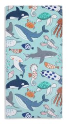 Argos Home Shark Print Beach Towel - thumbnail 2