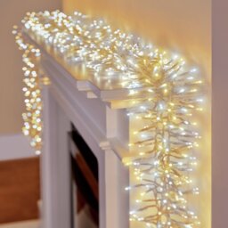 Premier Decorations 960 White LED Christmas Cluster Lights - thumbnail 1