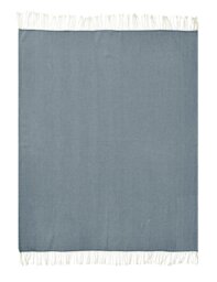 Habitat Herringbone Throw - Navy - 150x125cm - thumbnail 2