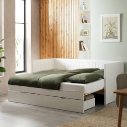 Argos Home Axel Trundle Day Bed with 1 Drawer - White - thumbnail 2