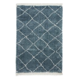 Think Rugs Boho Blue Shaggy Rug - 160x230cm - thumbnail 2