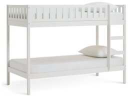 Habitat Ronnie Bunk Bed and 2 Kids Mattresses - White - thumbnail 2