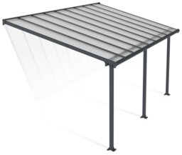 Palram Canopia Olympia 3 x 5.46m Patio Cover Grey Clear