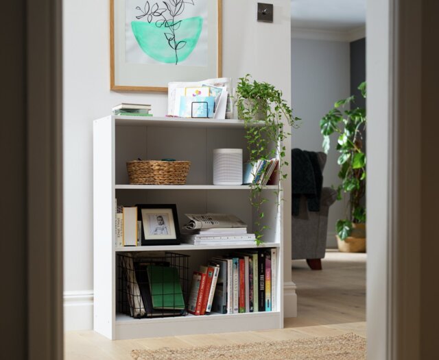 Argos Home Maine Short Bookcase - Oak Effect - image 1