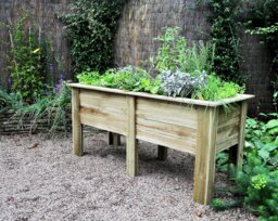 Forest 1.8m Deep Root Wooden Planter - thumbnail 2