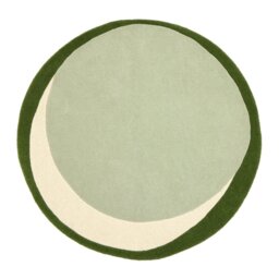 Habitat Archive Abstract Circle Wool Cut Pile Rug-120x120cm - thumbnail 1