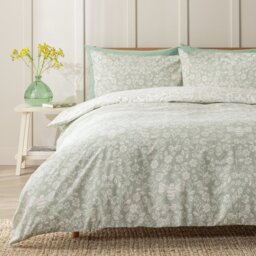 Argos Home Floral Bee Green Bedding Set - Single - thumbnail 1