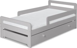 Habitat Ellis Toddler Bed, Drawer and Kids Mattress -Grey - thumbnail 1