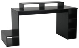 Argos Home Gaming Desk - Black - thumbnail 1