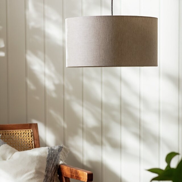 Habitat Oatmeal Linen Easy Fit Lampshade - 35cm - image 1