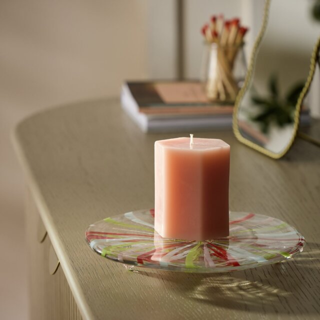Habitat Swirled Glass Candle Pedestal - image 1