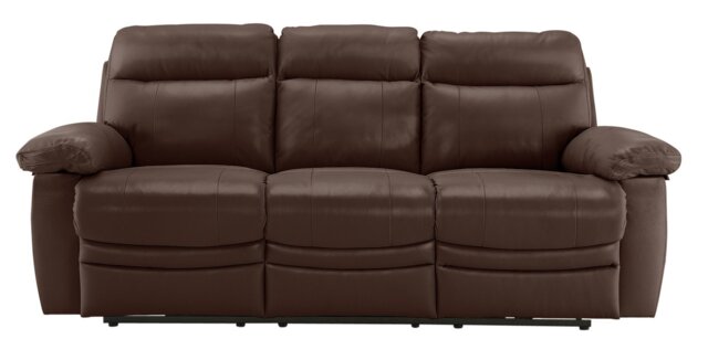 Argos Home New Paolo 3 Seater Power Recliner Sofa -Chocolate - image 1