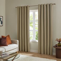 Furn Ultimate Velvet Blackout Eyelet Curtains - Mocha - 168x183cm - thumbnail 2