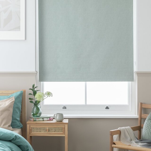 Habitat Textured Blackout Sage Green Roller Blind - 90cm - image 1