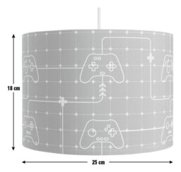 Argos Home Kids Grey Glow in Dark Lampshade - 25cm - thumbnail 2