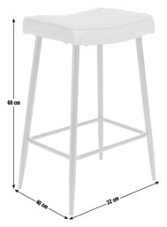 Habitat Kysen Faux Leather Counter Bar Stool - Tan - thumbnail 2