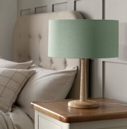 Habitat Green Linen Easy Fit Lampshade -35cm - thumbnail 2