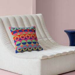 Habitat 60 Ronda Embroidered Cushion by Margo Selby -43x43cm - thumbnail 2