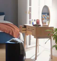 Habitat Moorlands 3 Drawer Dressing Table - Light Oak Veneer - thumbnail 2