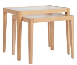 Habitat Camellia Nest of 2 Tables - Natural - thumbnail 1