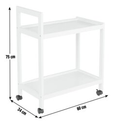 Argos Home Tea Trolley - White - thumbnail 2