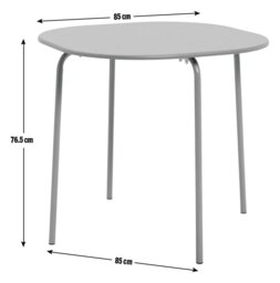 Argos Home Jayla Metal Black Dining Table & 4 Black Chairs - thumbnail 2