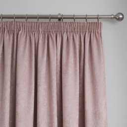 Fusion Galaxy Thermal Pencil Pleat Curtains - Blush Pink - 117x137cm - thumbnail 2