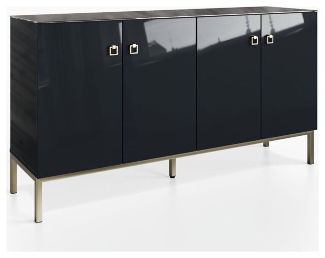Frank Olsen Lyra 4 Door Sideboard - Midnight Black - image 1