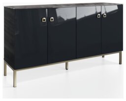 Frank Olsen Lyra 4 Door Sideboard - Midnight Black