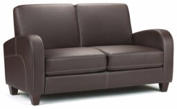 Julien Bowen Vivo Faux Leather 2 Seater Sofa - Brown - thumbnail 2