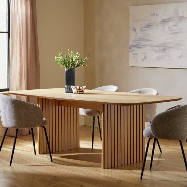 Habitat Crishel Oak Veneer 10 Seater Dining Table - Oak - image 1