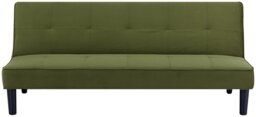 Argos Home Patsy Fabric 2 Seater Clic Clac Sofa Bed - Green - thumbnail 1