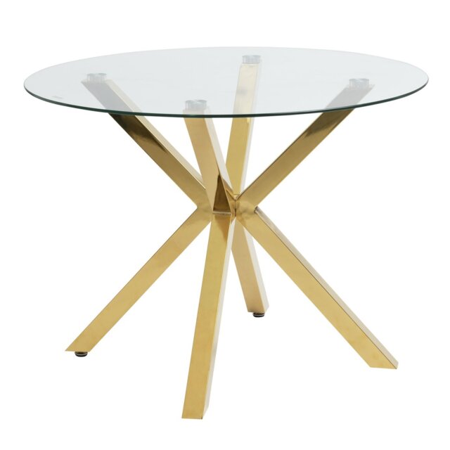 Argos Home Alice 4 Seater Dining Table - Gold - image 1