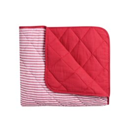 Habitat Striped Yarn Dye Bedspread - Red - 220x200cm - thumbnail 2