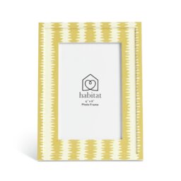 """Habitat Mustard Printed Yellow Picture Frame - 4x6""""""" - thumbnail 2