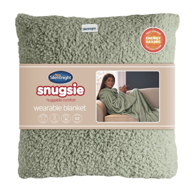 Silentnight Snugsie Wearable Blanket with Sleeves - Sage - image 1
