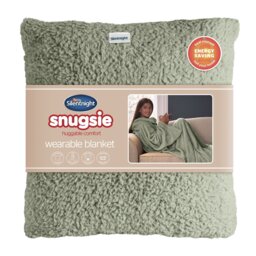 Silentnight Snugsie Wearable Blanket with Sleeves - Sage - thumbnail 1