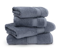 Habitat Egyptian Cotton 4 Piece Towel Bale - Rustic Blue - thumbnail 1