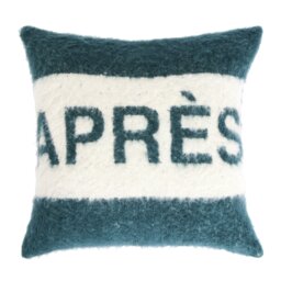 Habitat Apres Mohair Cushion - Navy - 43x43cm - thumbnail 2