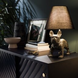 Argos Home French Bulldog Table Lamp - thumbnail 1
