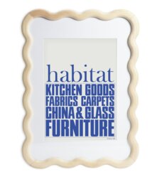Habitat 60 Wavy Natural Wooden Picture Frame - 30x42cm