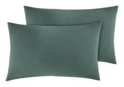 Habitat Cotton Rich 180 TC Standard Pillowcase Pair - Green - thumbnail 2